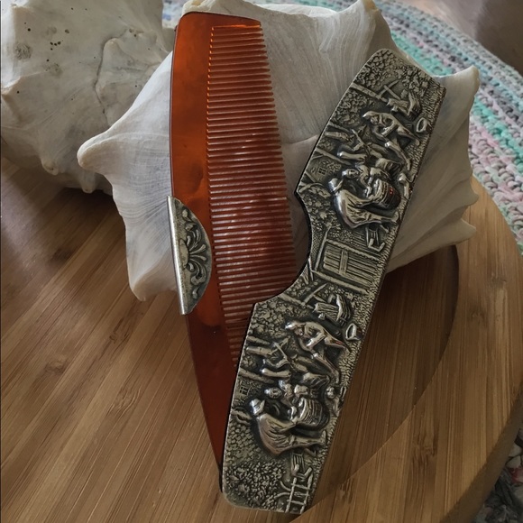 Antique Reticule with VTG Hans Jensen Comb FINAL - Picture 7 of 8